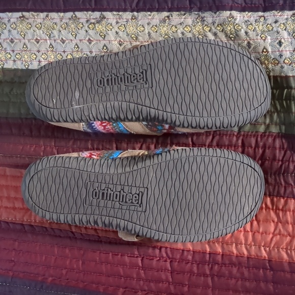 ORTHAHEEL* podiatrist designed multicolour boho western fleece lined shoes sz 37 - Picture 8 of 14